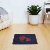 Indoor Flower print-Themed Floor Rug